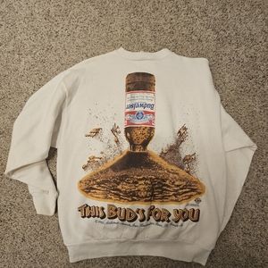 Vintage Budweiser Ants XL Sweatshirt This Buds For You 1995 Anheuser Busch